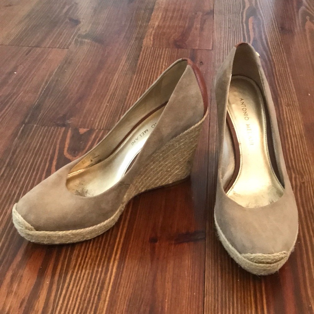 Antonio Melani “Camden” espadrille wedges size 7.5
